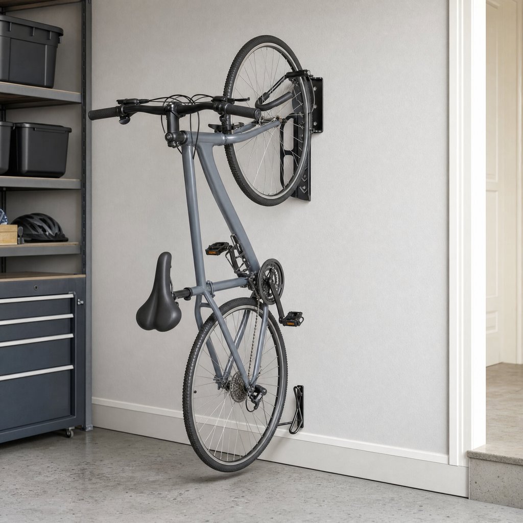 Swivel Bike Wall Mount with Rear Wheel Stop