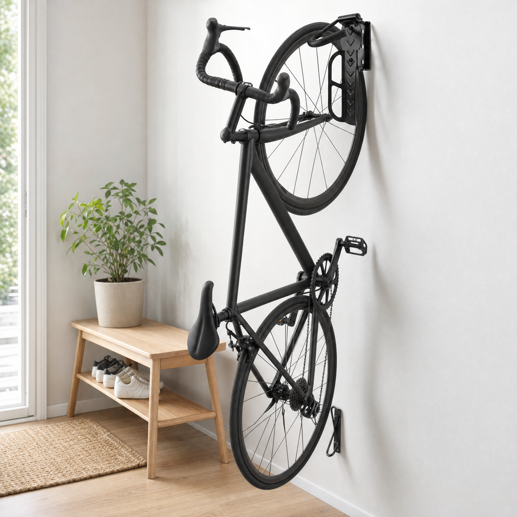 Swivel Bike Wall Mount with Rear Wheel Stop