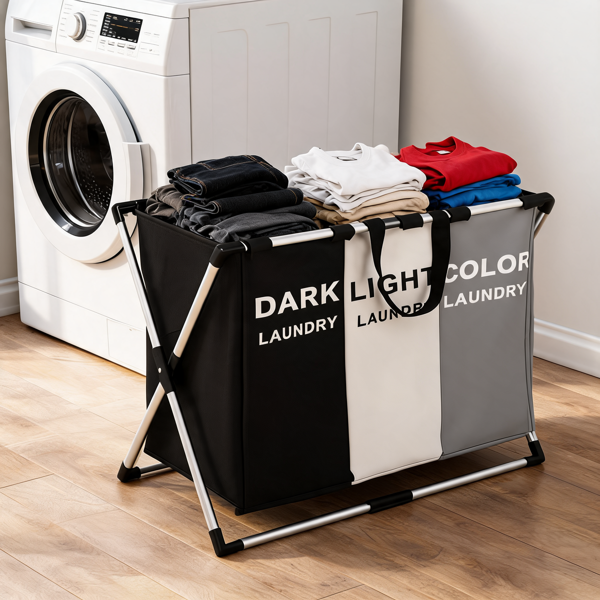 Foldable Laundry Sorter Hamper