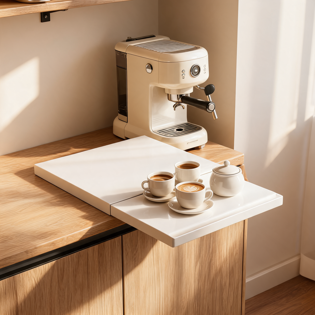 Extendable Pull-Out Appliance Tray