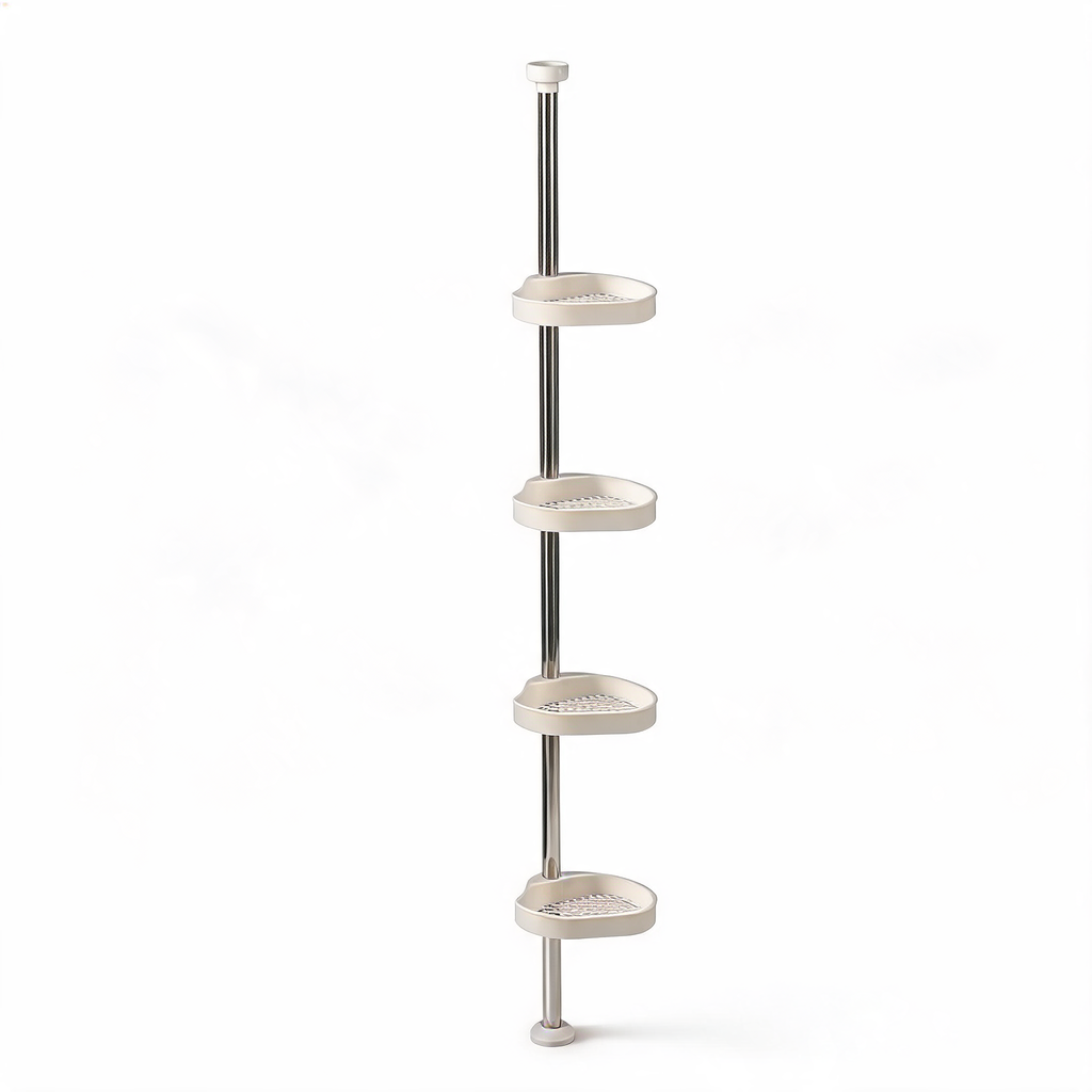 4-Tier Tension Pole Shower Caddy