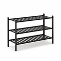 Black Bamboo Shoe Rack