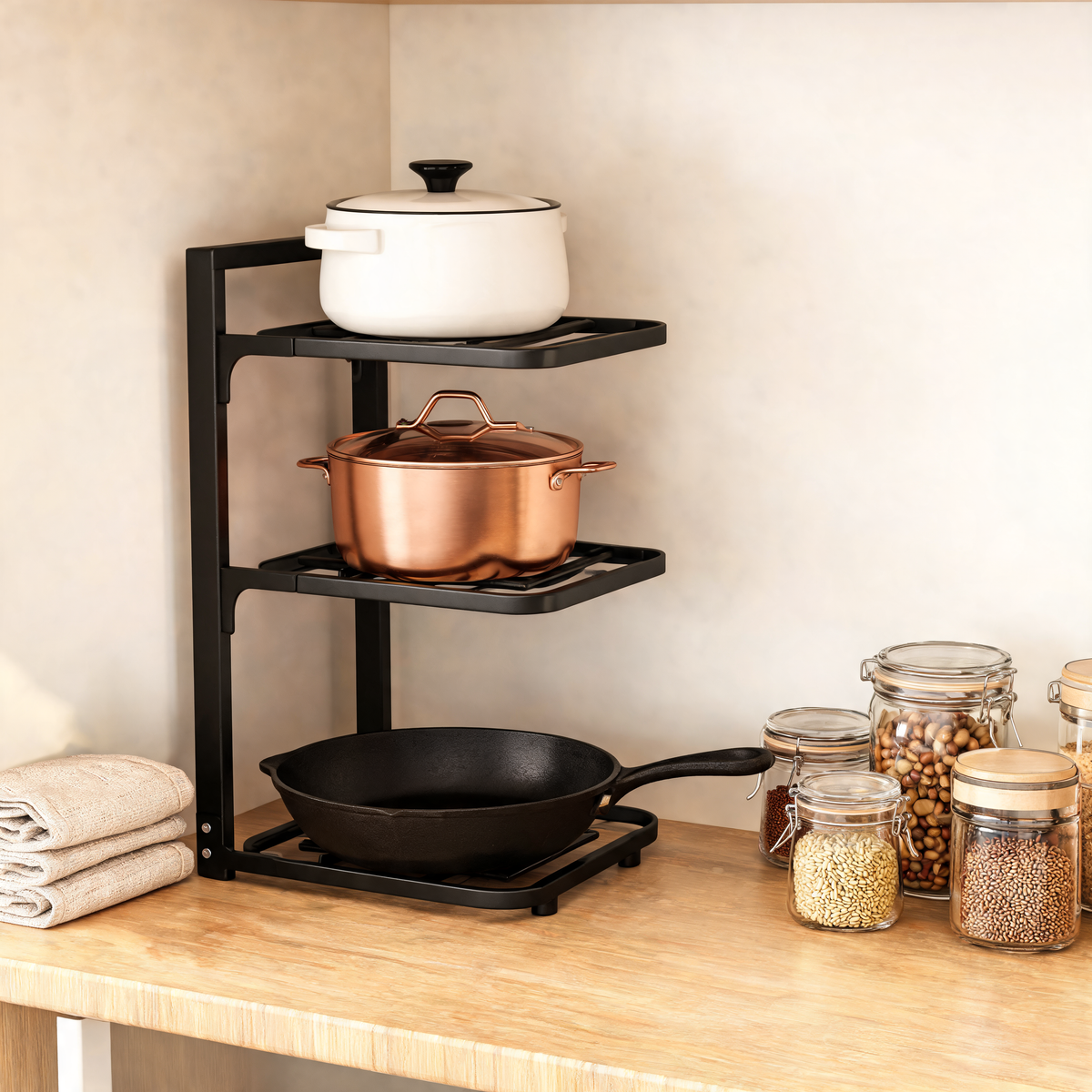 Adjustable Pot and Pan Organiser Rack