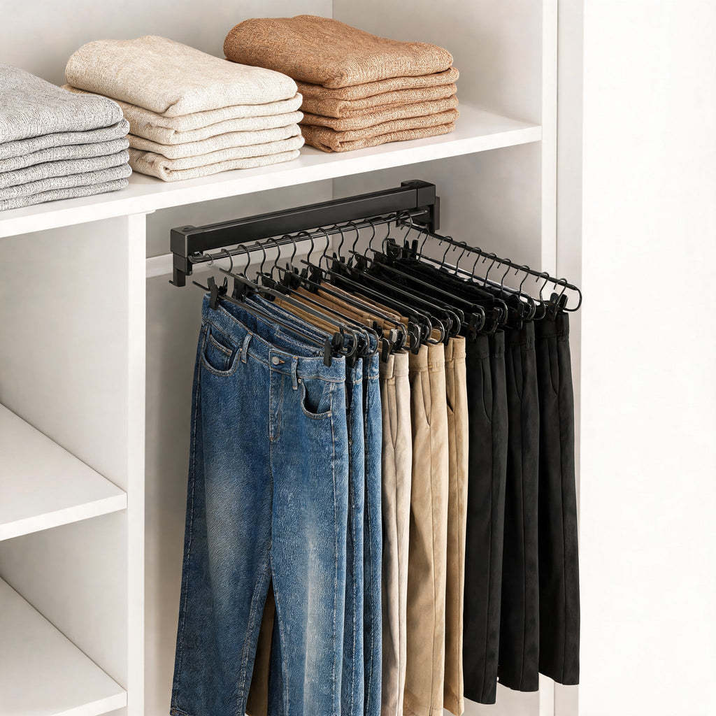 Pull-Out Wardrobe Trouser Rack