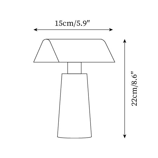 Touch Lamp with USB Port, LED Bedside Light