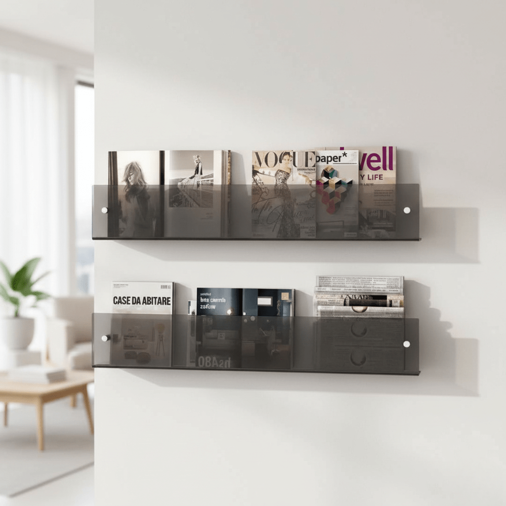 Acrylic Floating Wall Shelf for Books