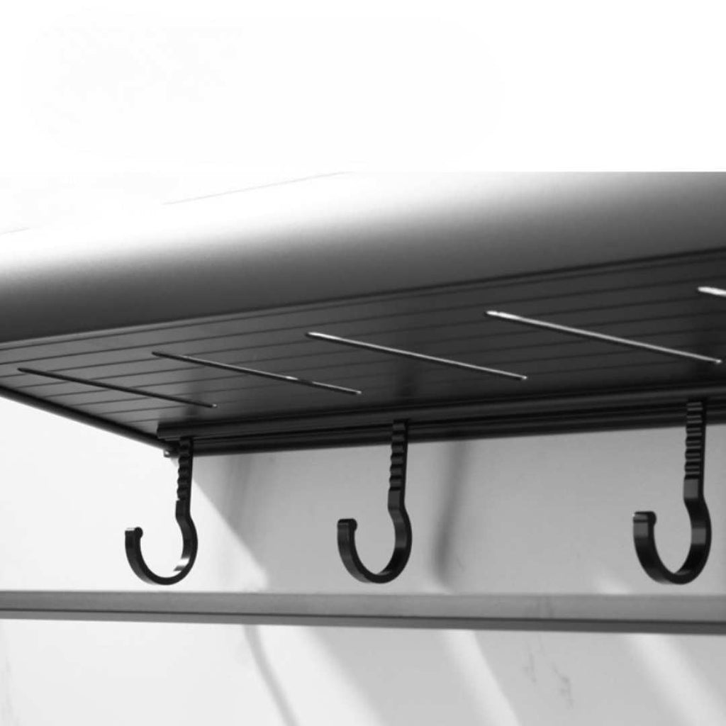 Aluminium Bathroom Shelf with Towel Rail