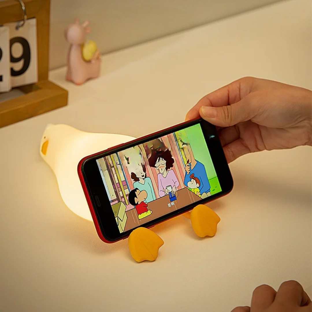 Duck Night Light, Soft Silicone Squeeze Lamp