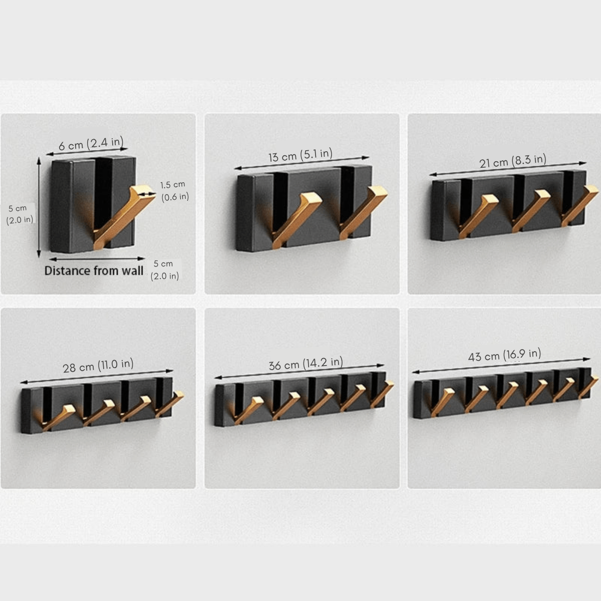 Foldable Stainless Steel Wall Hook Rail