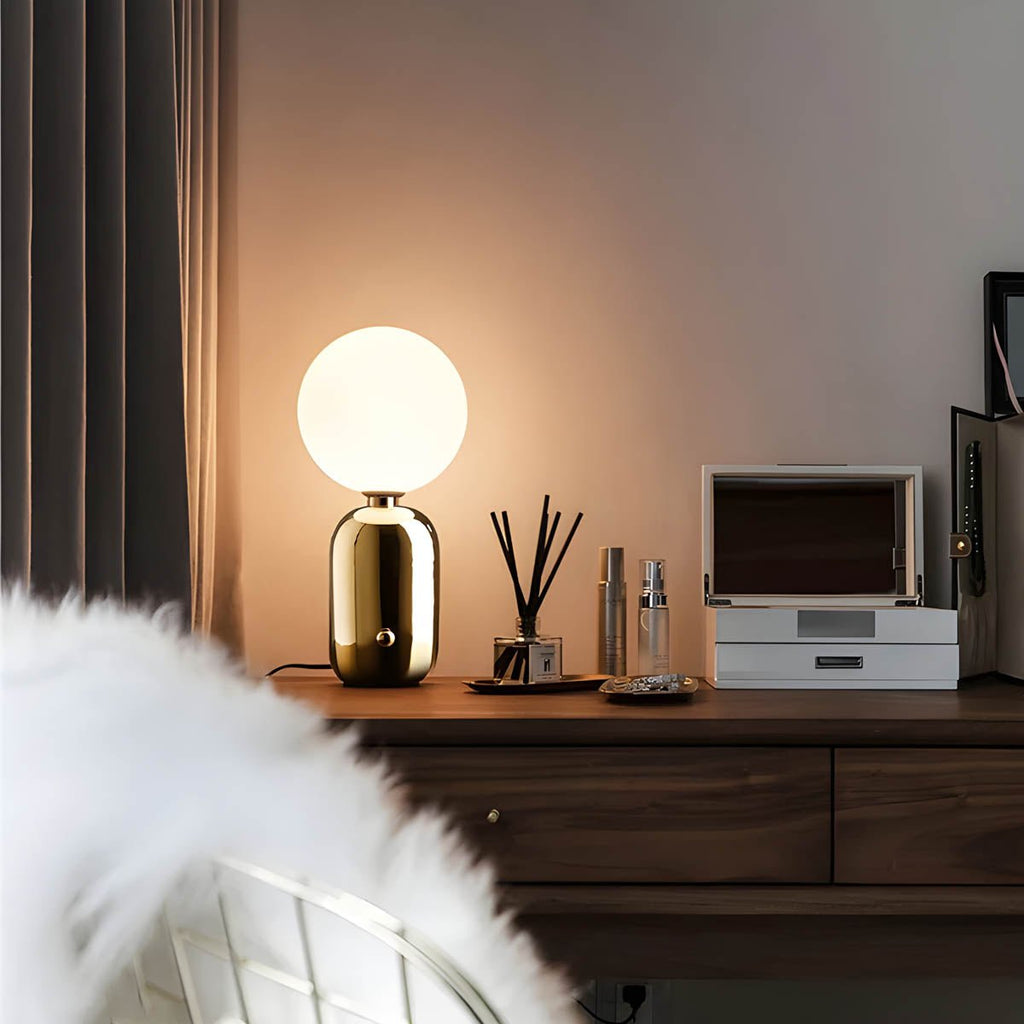 Spherical Table Lamp, Globe Light in Three Sizes