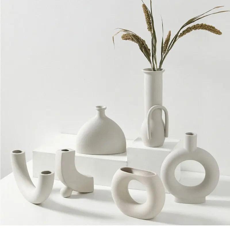 Scandinavian Ceramic Vases, Nine Shapes