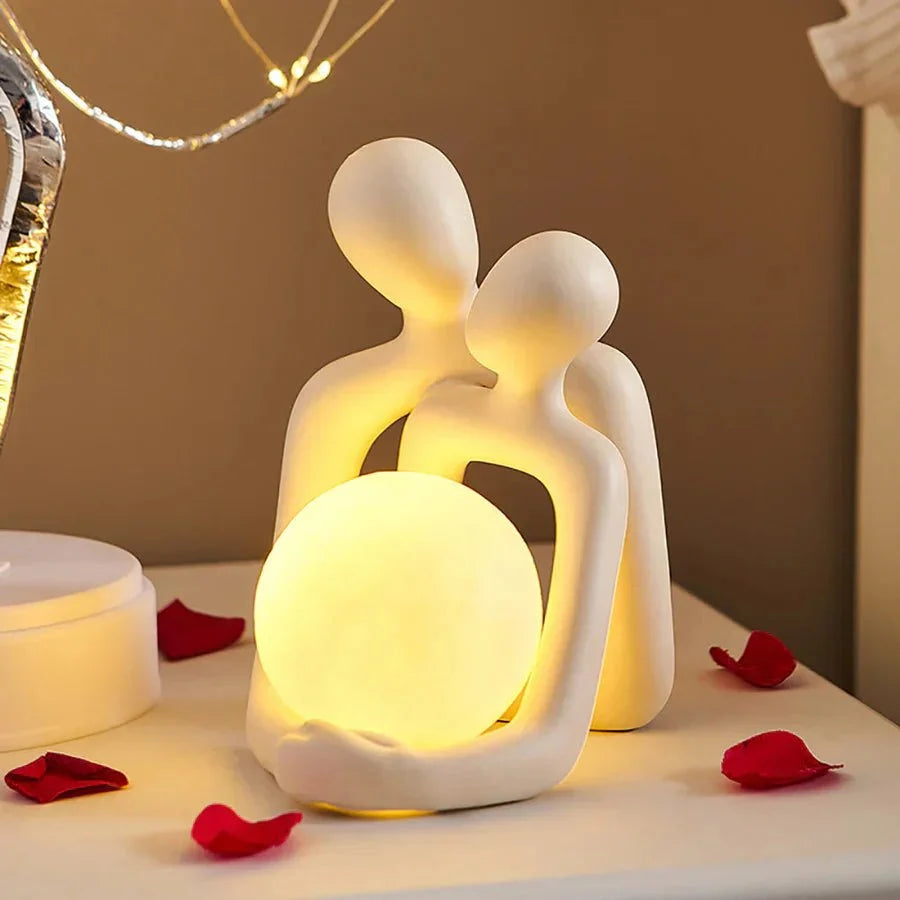 Couple Sculpture Phone Stand and Candle Holder
