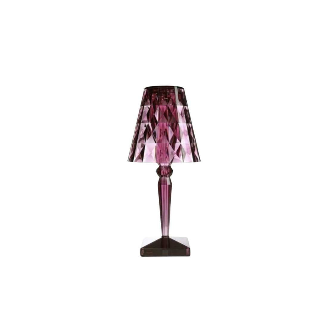 Acrylic Crystal Table Lamp, Faceted Shade