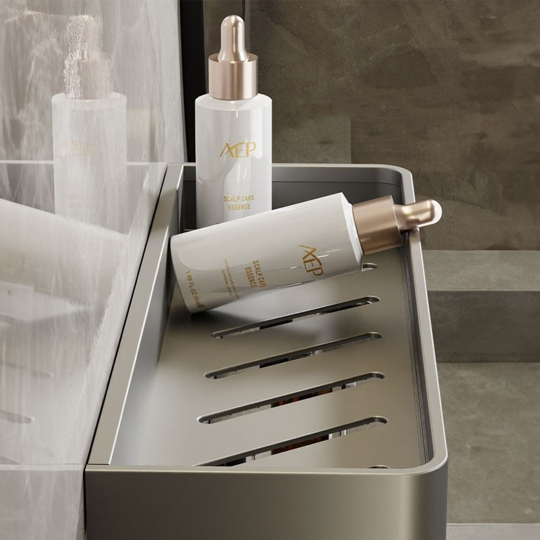 Stainless Steel Bathroom Wall Shelf