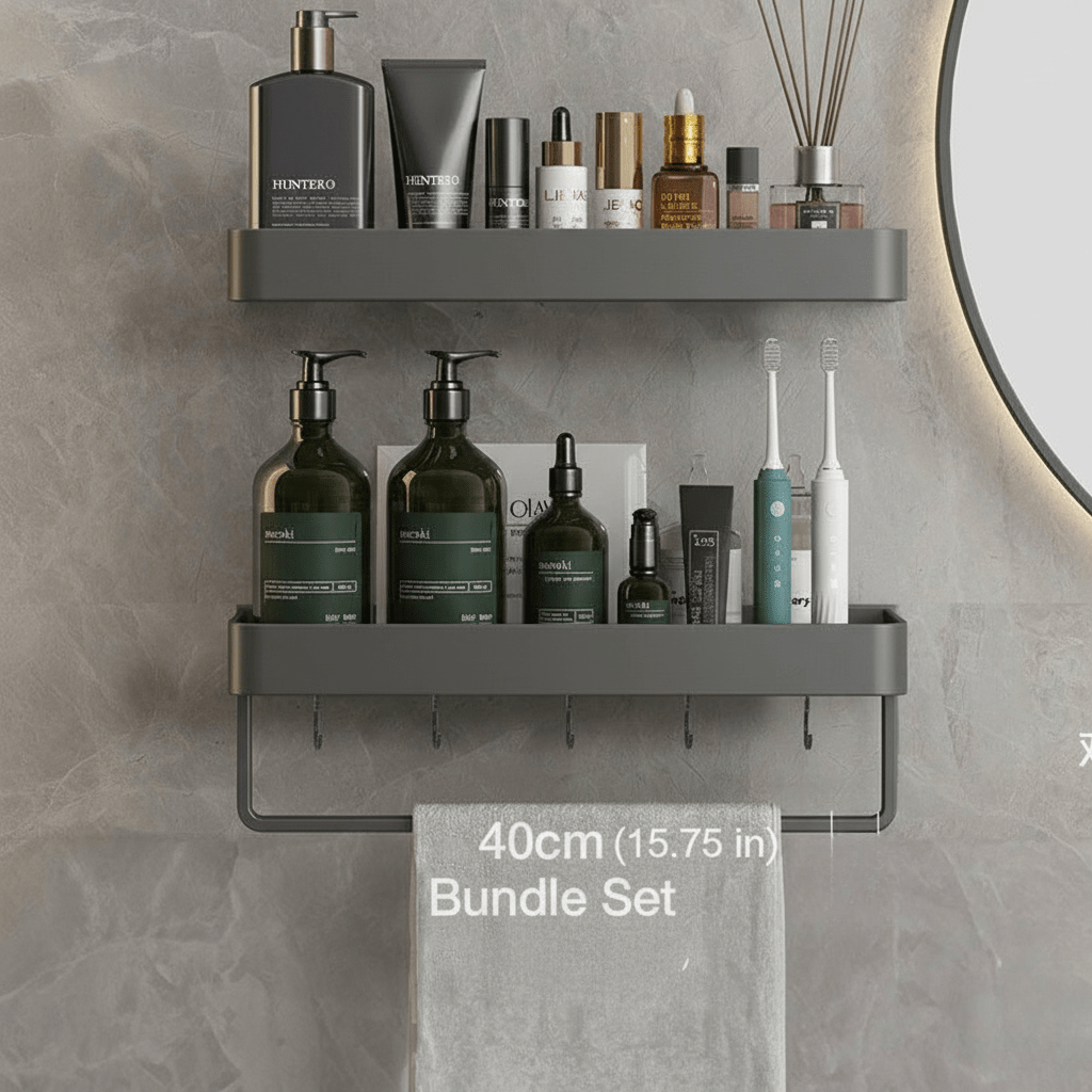 Stainless Steel Bathroom Wall Shelf