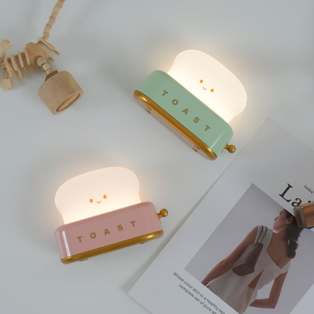 Toaster Lamp, Novelty Light with Glowing Toast