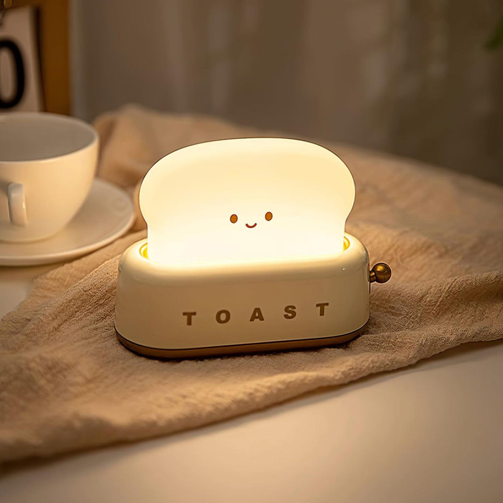 Toaster Lamp, Novelty Light with Glowing Toast