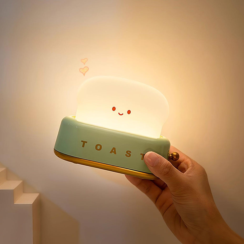 Toaster Lamp, Novelty Light with Glowing Toast