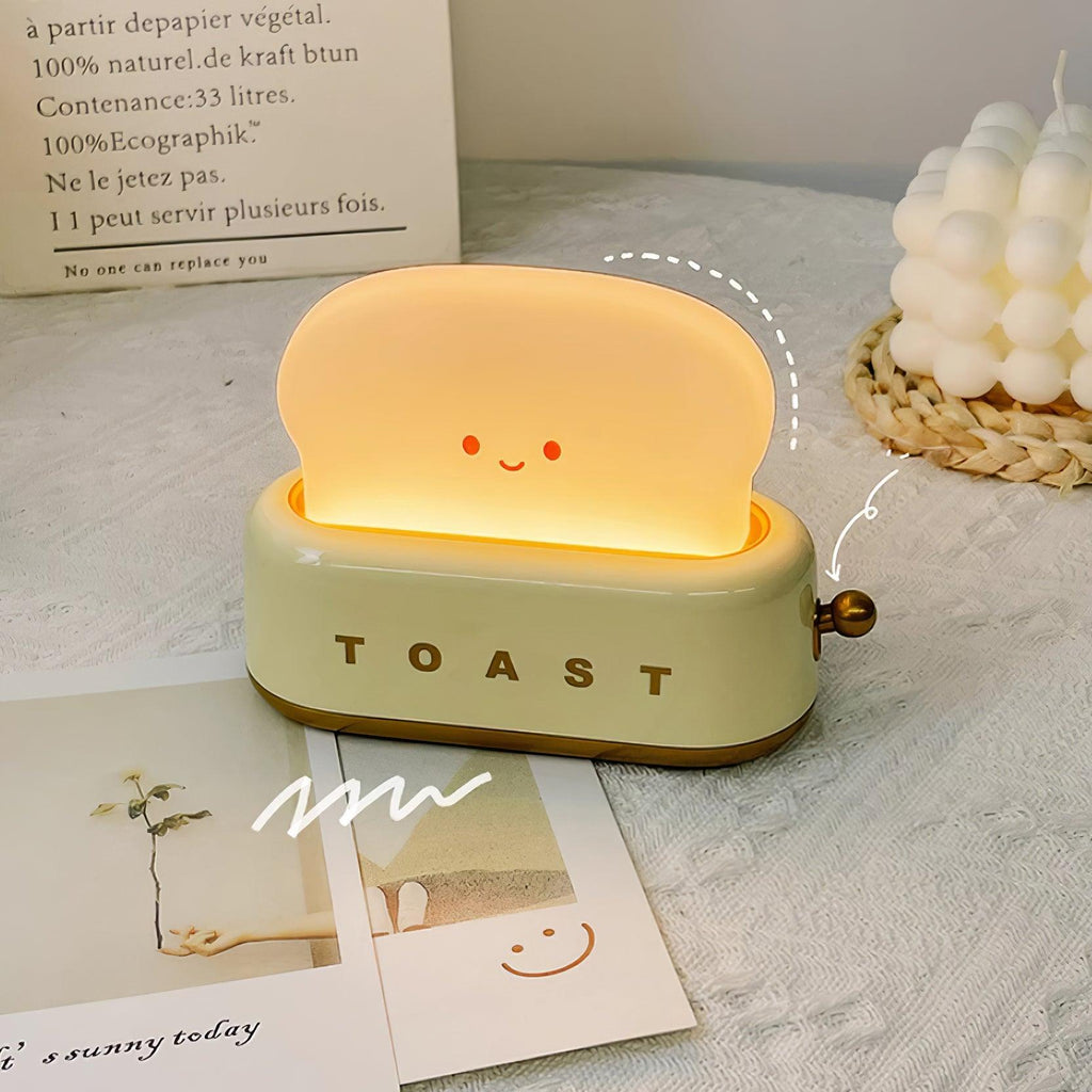 Toaster Lamp, Novelty Light with Glowing Toast