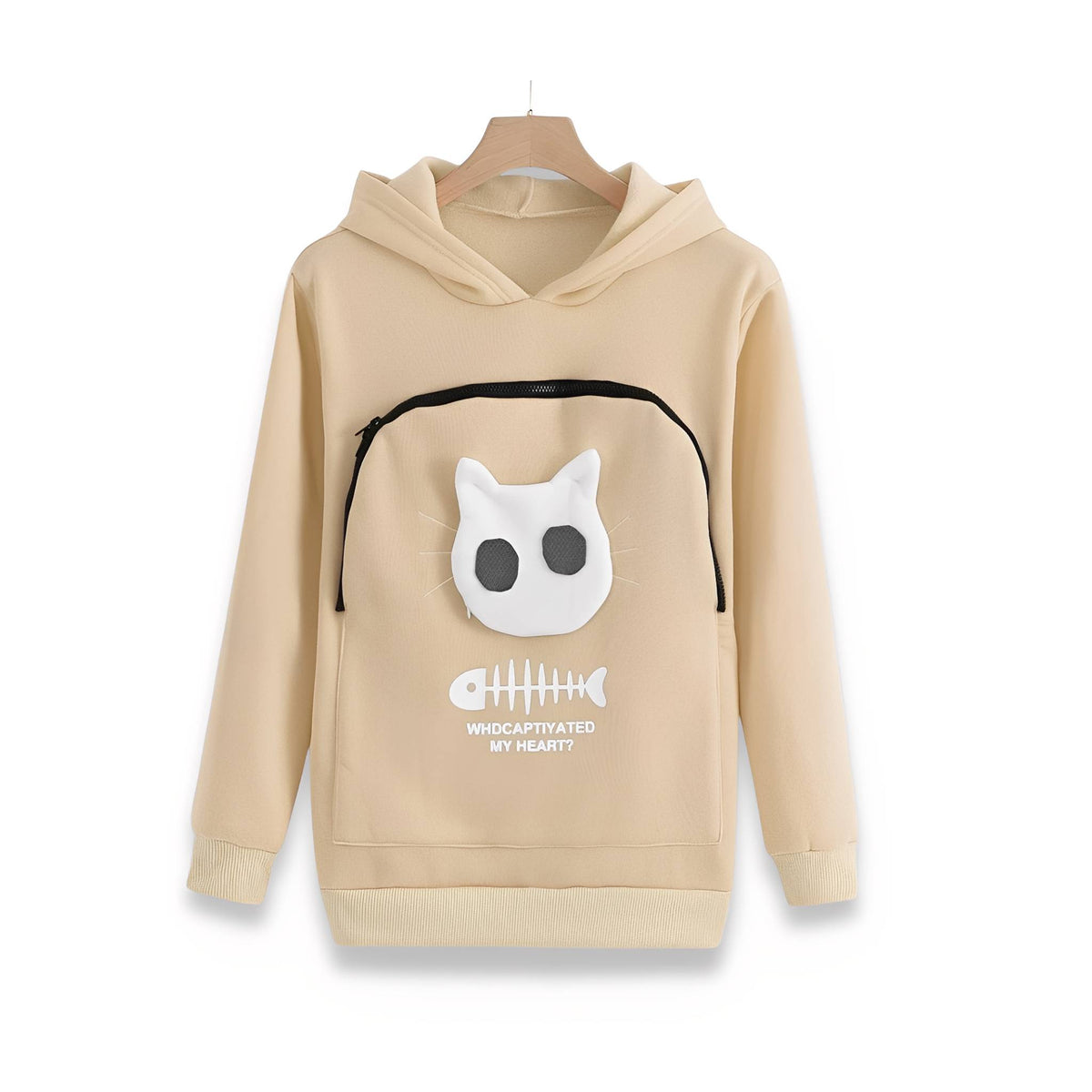 Hugglet Pet Pouch Hoodie with Removable Liner