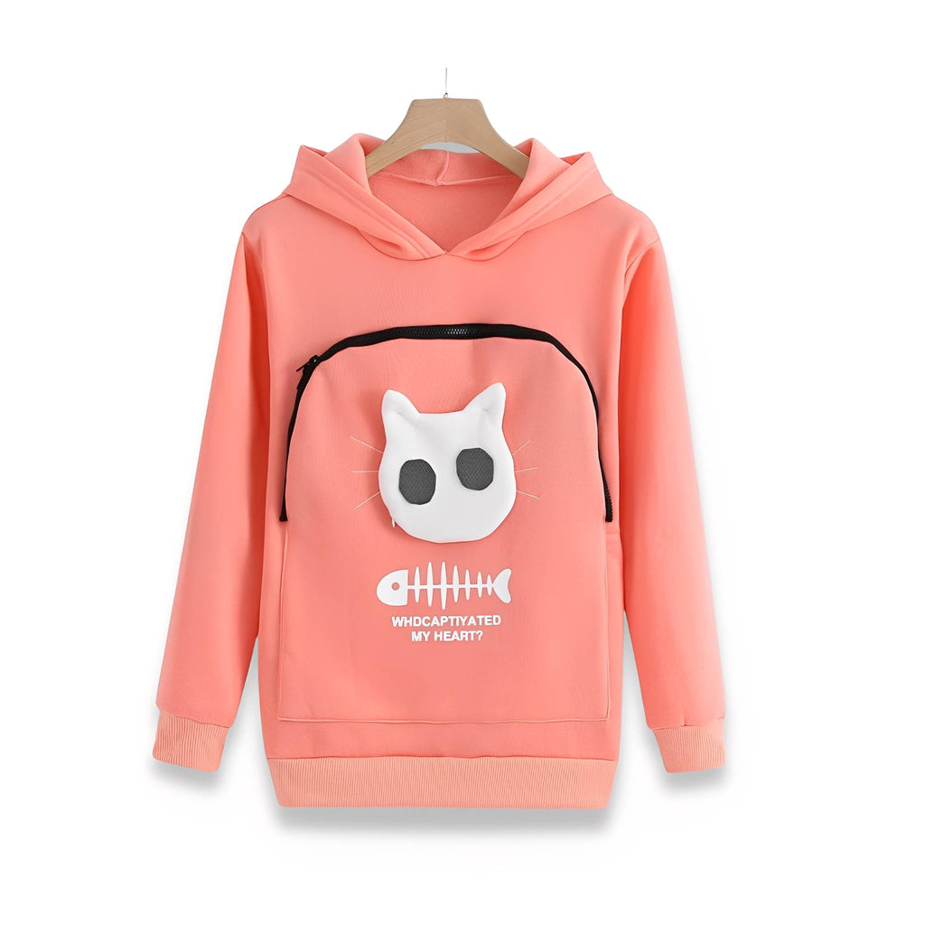 Hugglet Pet Pouch Hoodie with Removable Liner
