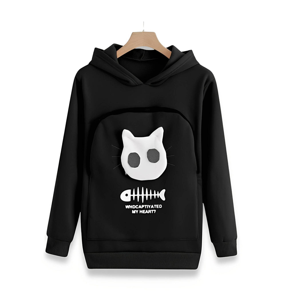 Hugglet Pet Pouch Hoodie with Removable Liner