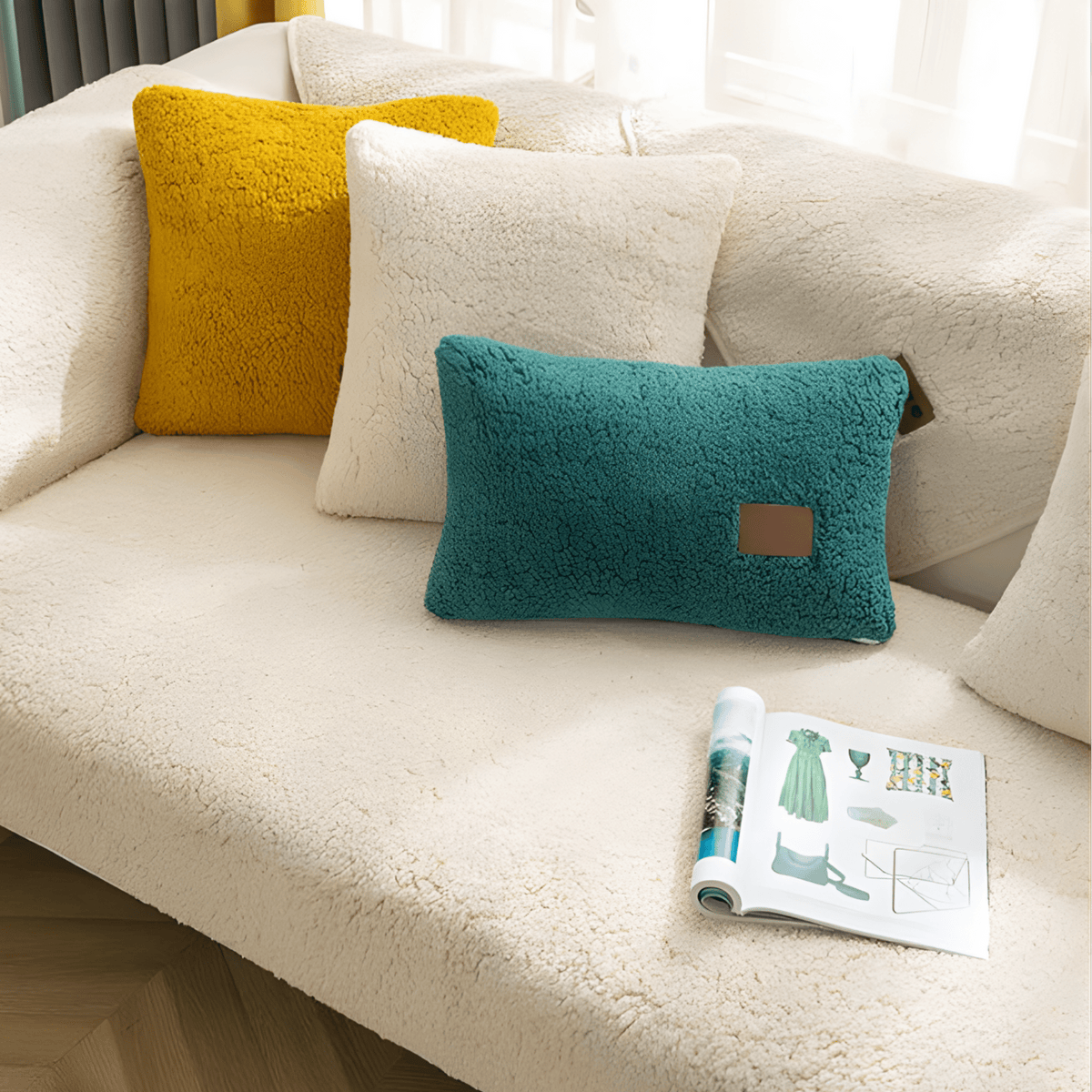 Hushcover Waterproof Sherpa-Style Sofa Cover