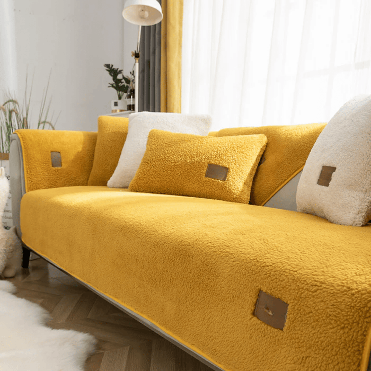 Hushcover Waterproof Sherpa-Style Sofa Cover