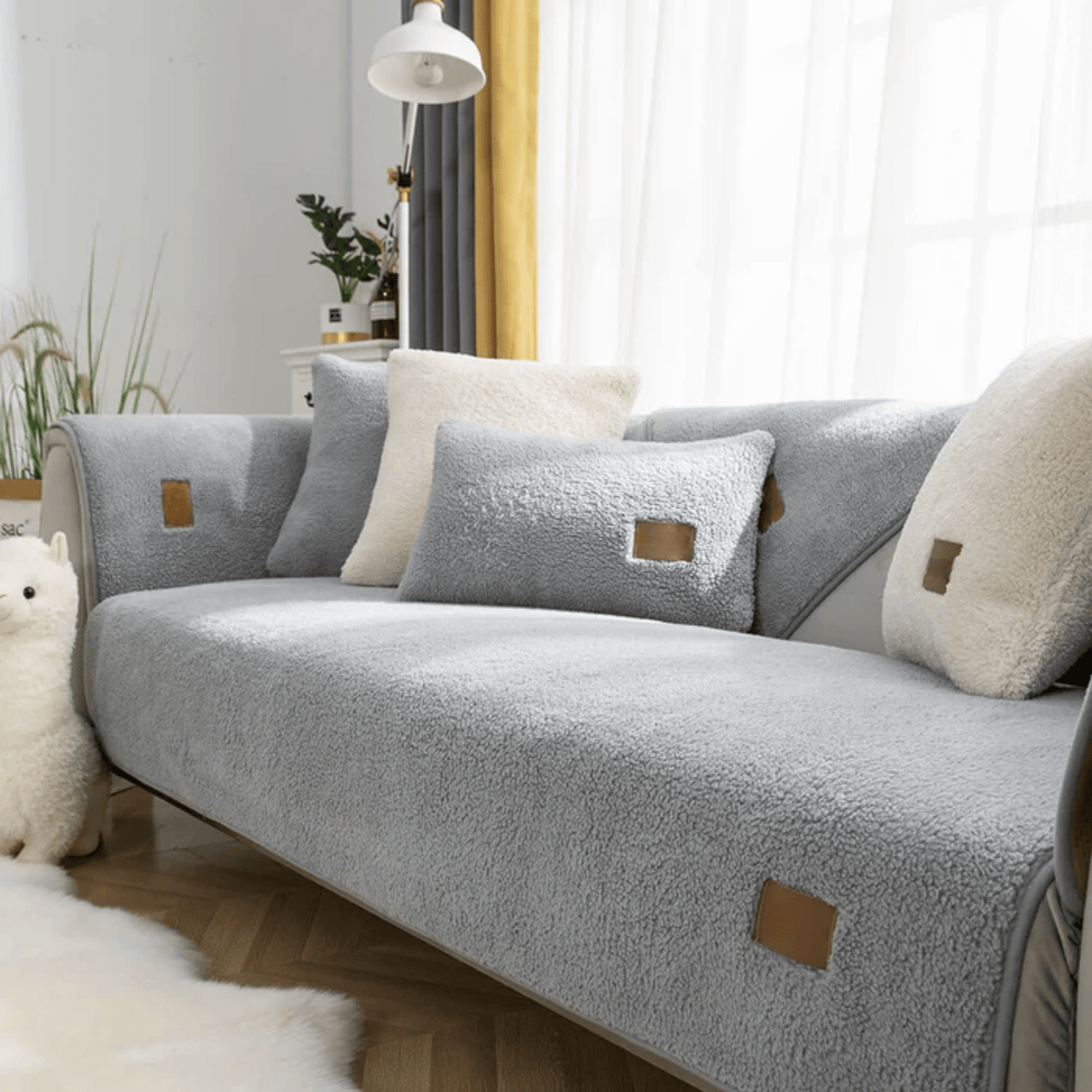 Hushcover Waterproof Sherpa-Style Sofa Cover