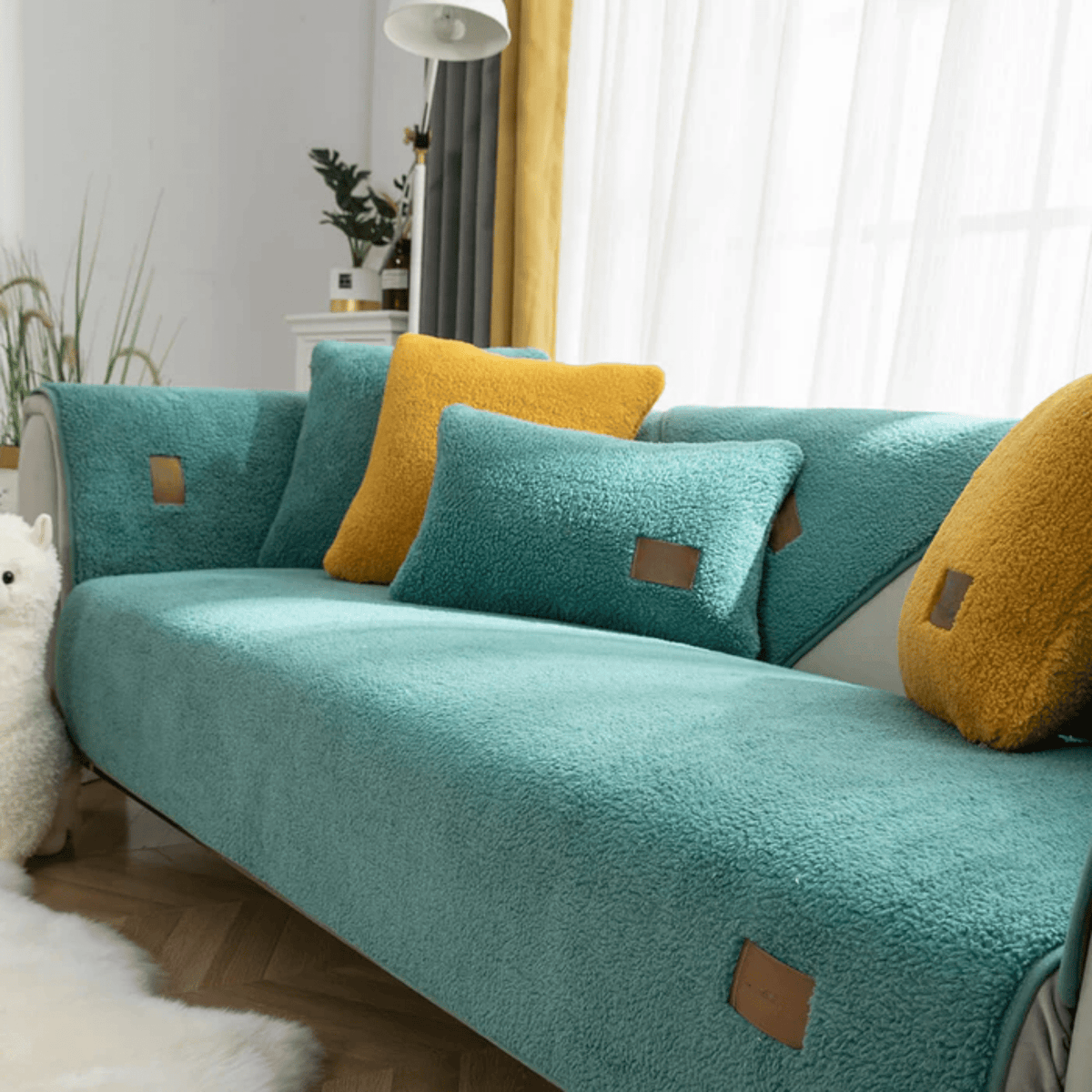Hushcover Waterproof Sherpa-Style Sofa Cover