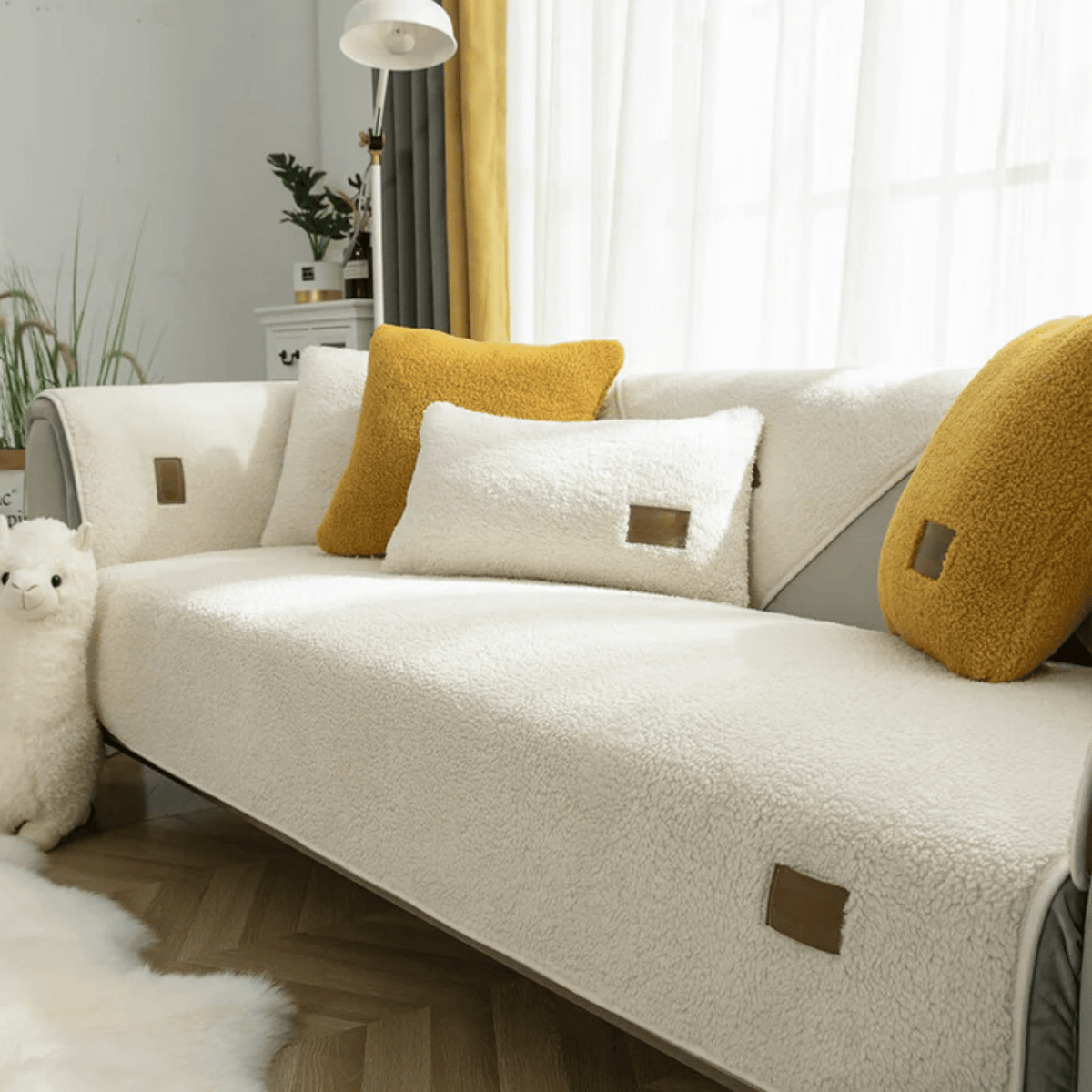 Hushcover Waterproof Sherpa-Style Sofa Cover
