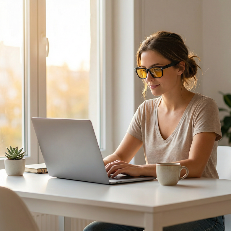 Blue Light Glasses, Six Frame Styles