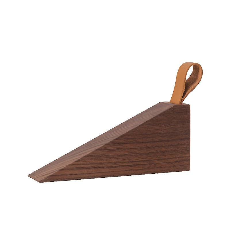 Wooden Wedge Door Stop with Easy-Lift Handle