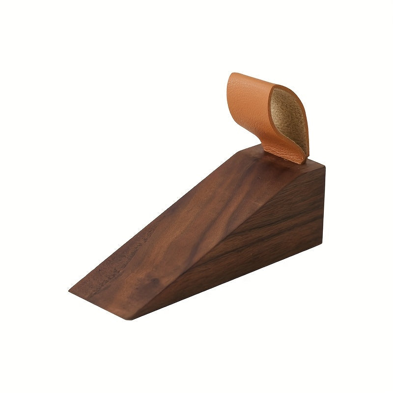 Wooden Wedge Door Stop with Easy-Lift Handle