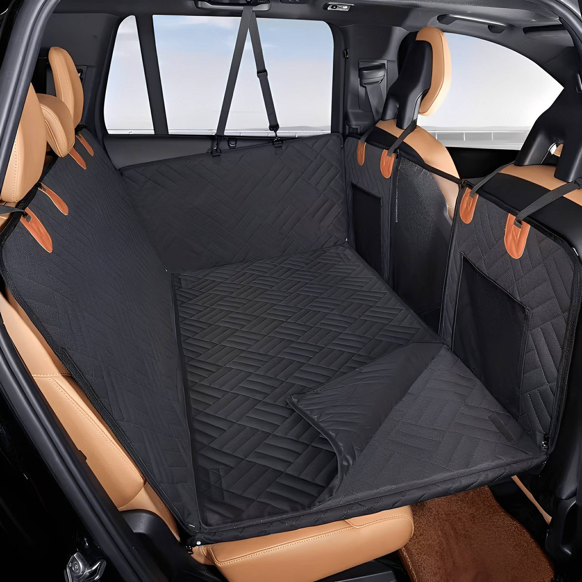 PawPad Full-Width Hard-Bottom Dog Car Seat Cover