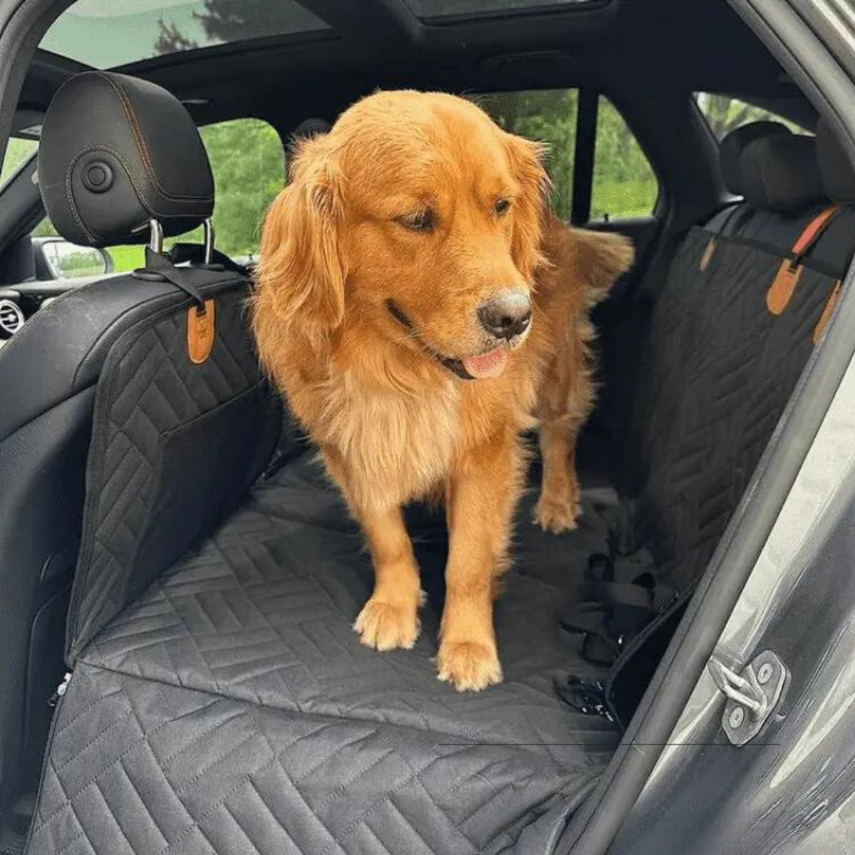 PawPad Full-Width Hard-Bottom Dog Car Seat Cover