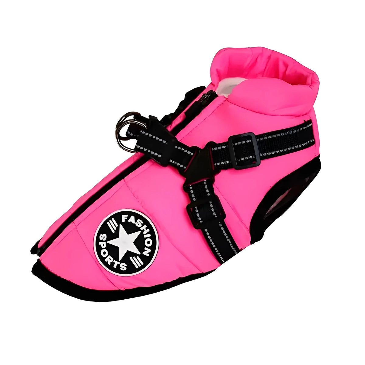 PawShield Padded Winter Dog Coat with Harness