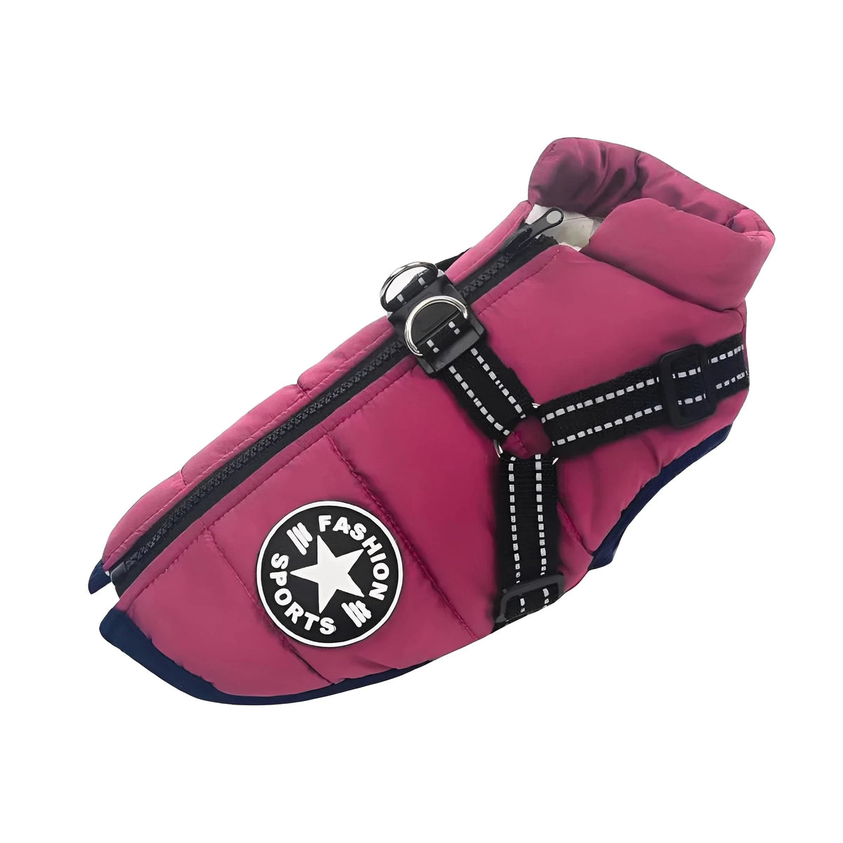 PawShield Padded Winter Dog Coat with Harness