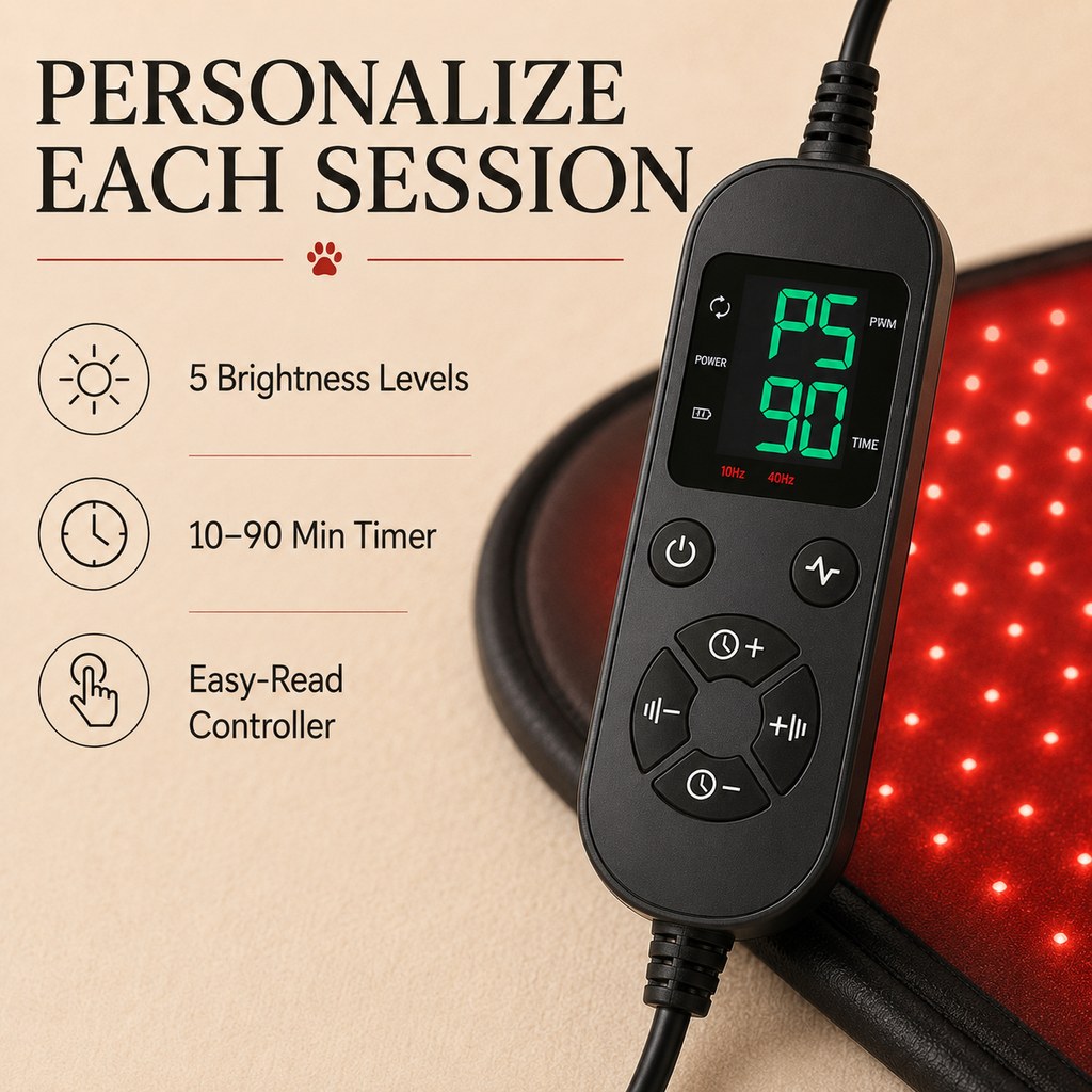 Red & Near-Infrared Light Wellness Mat for Dogs