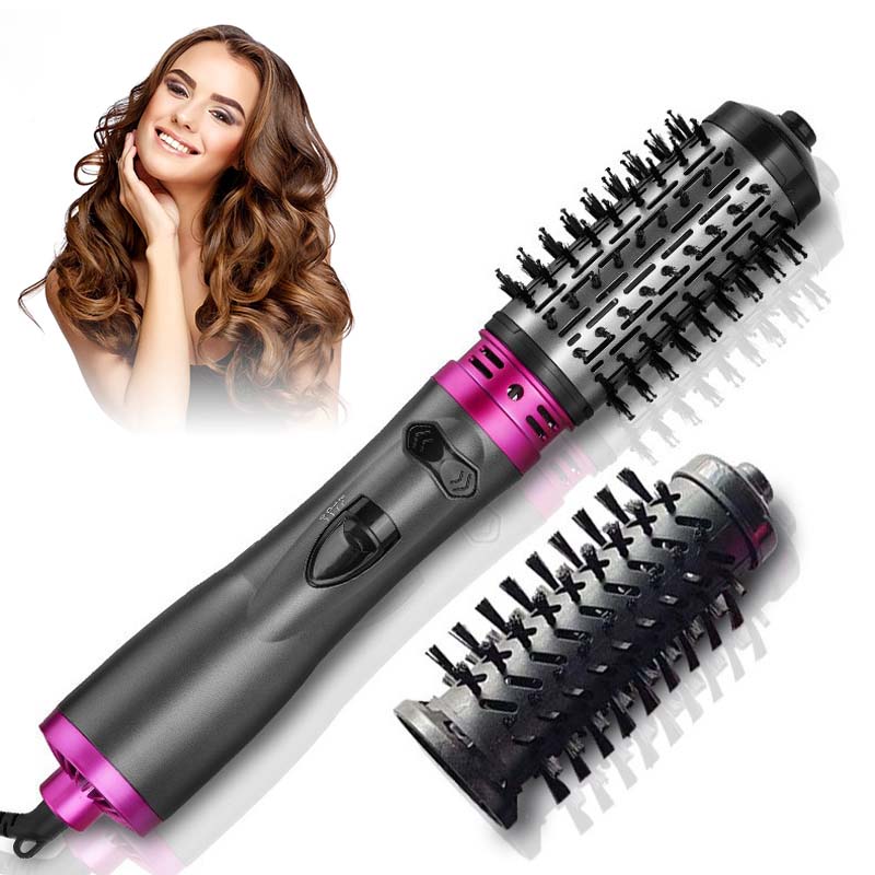 Rotating Hot Air Brush with Two Brush Heads