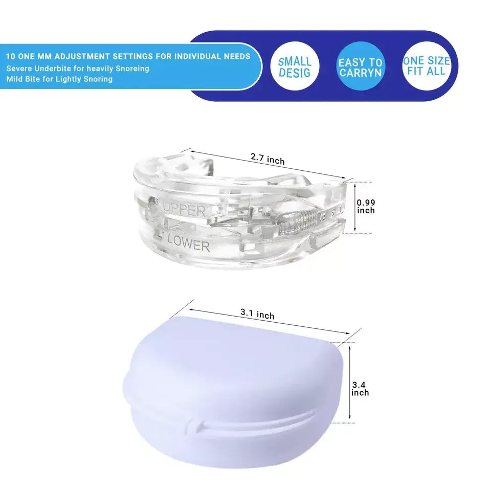 Anti-Snoring Mouthpiece, Single or Twin Pack