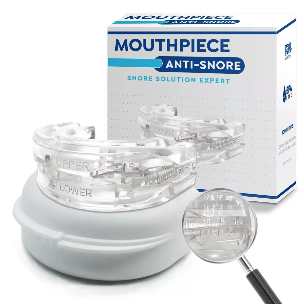 Anti-Snoring Mouthpiece, Single or Twin Pack