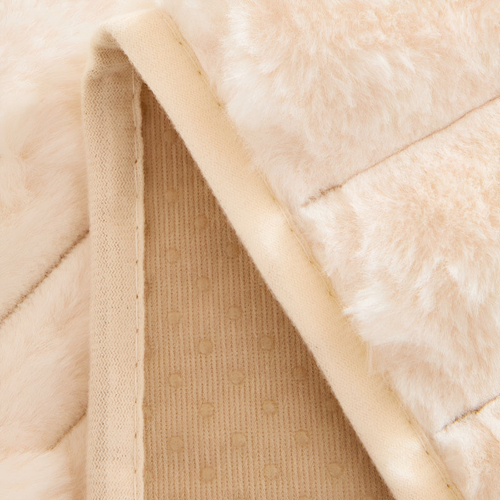 SnugShield Plush Brick-Texture Sofa Cover