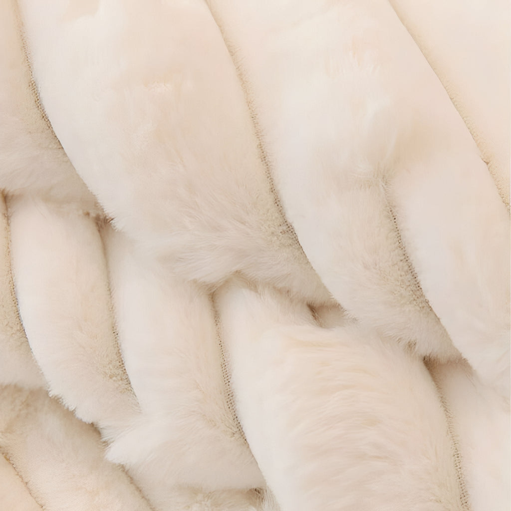 SnugShield Plush Brick-Texture Sofa Cover