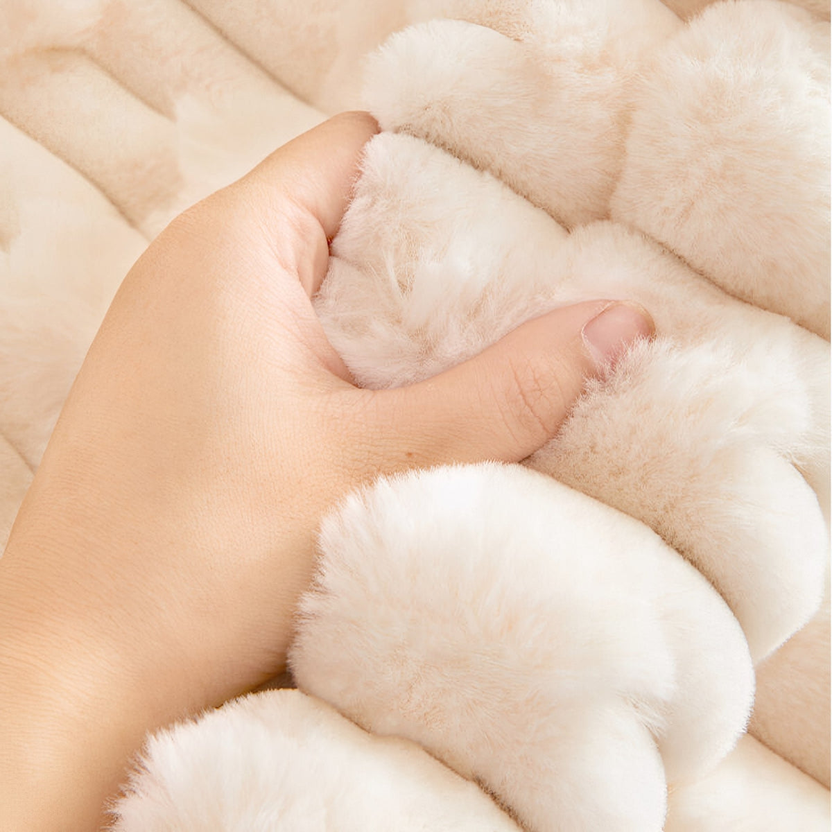 SnugShield Plush Brick-Texture Sofa Cover