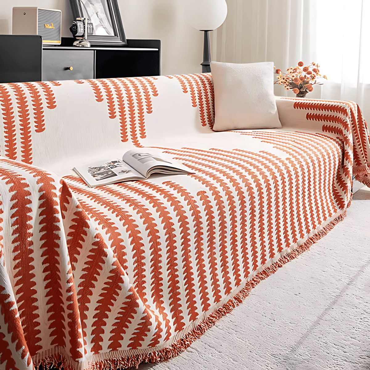 Sofura Chenille Geometric Sofa Cover