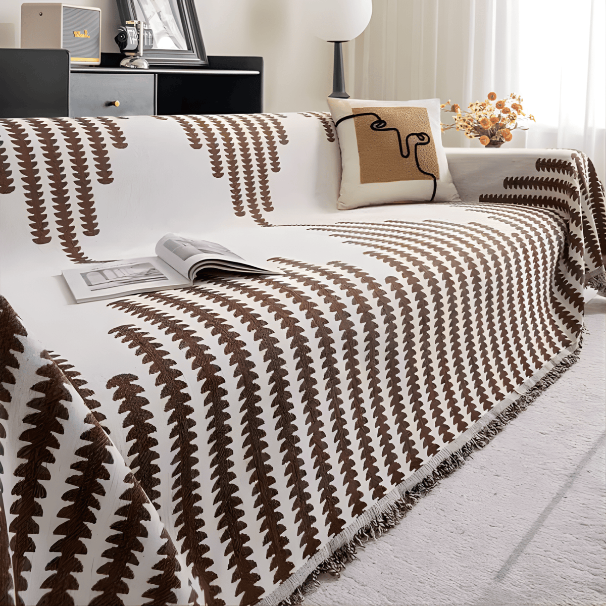 Sofura Chenille Geometric Sofa Cover
