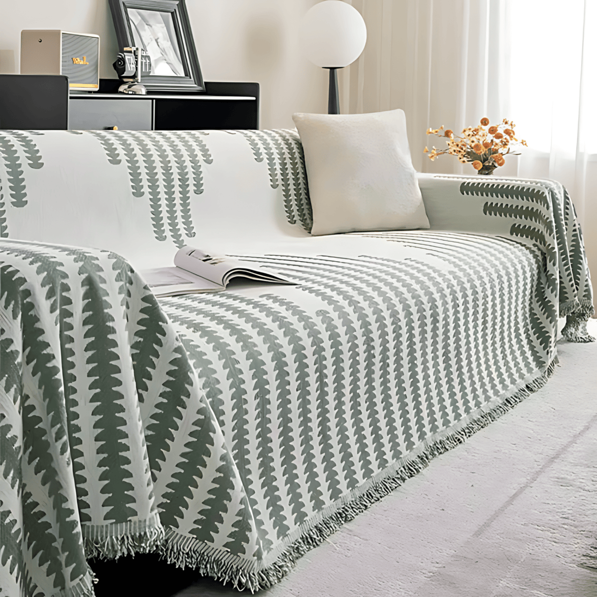 Sofura Chenille Geometric Sofa Cover