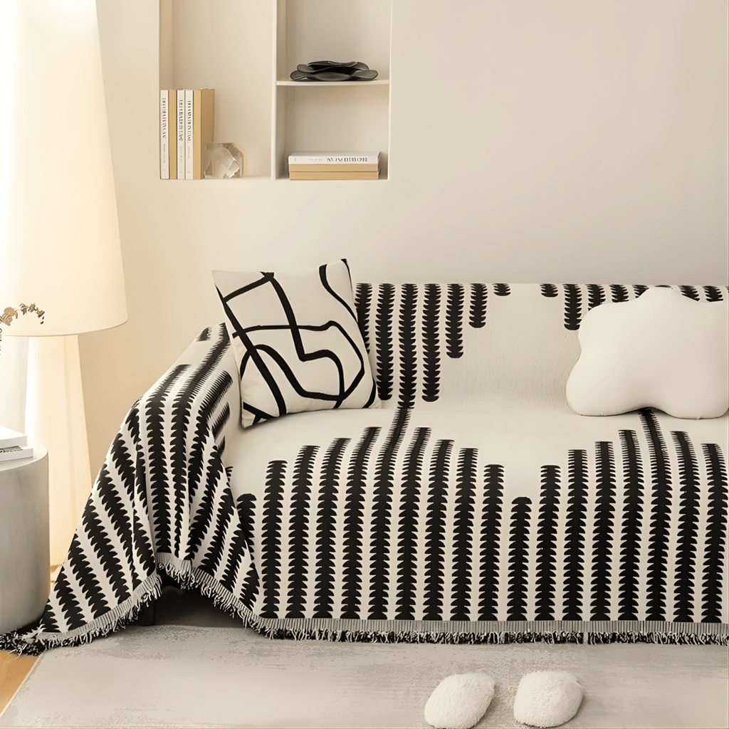 Sofura Chenille Geometric Sofa Cover