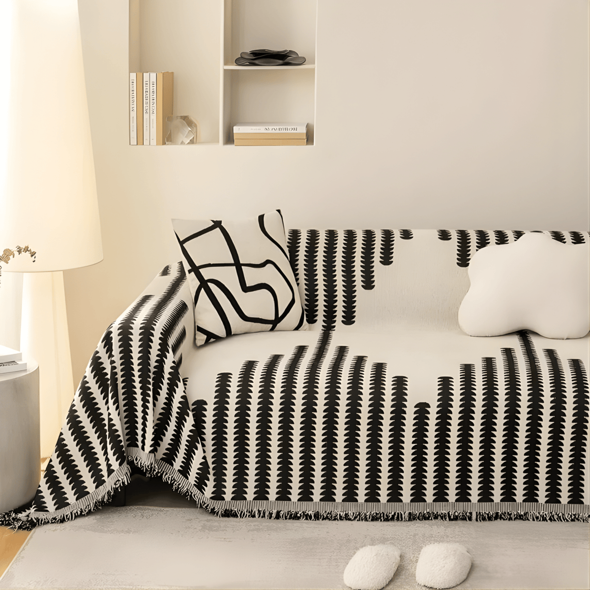 Sofura Chenille Geometric Sofa Cover